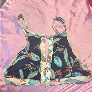 Floral Print Bikini Top